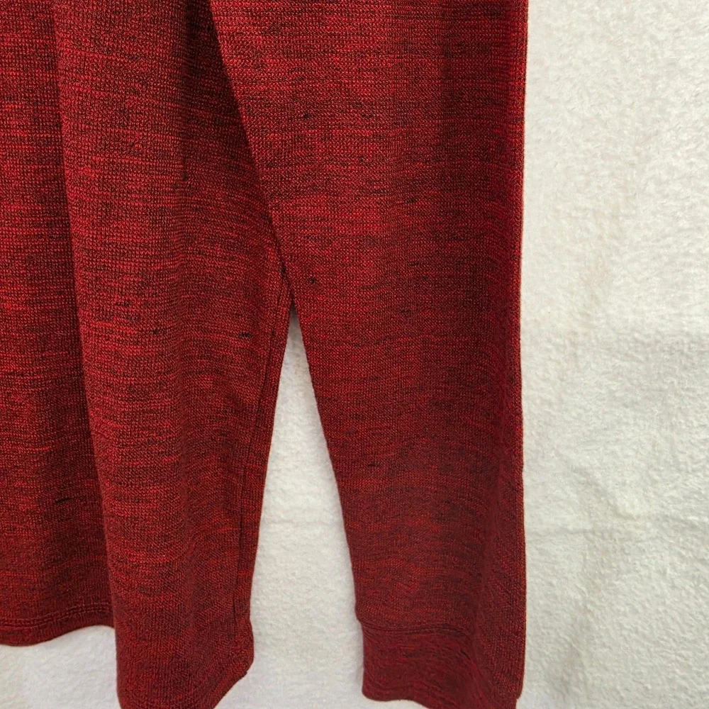 L Urban Pipeline Mens Long Sleeve Crew Neck Shirt Burgundy Red Heather Max Flex - Picture 3 of 9